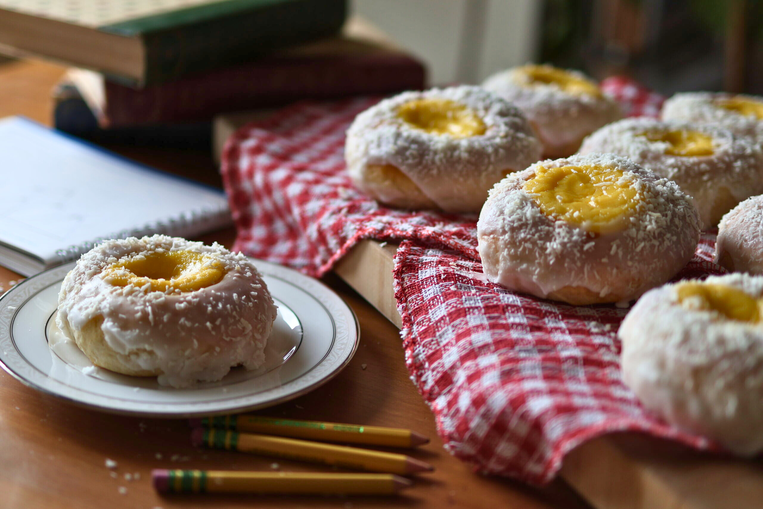 Norwegian School Bread | Skolebrød | Skoleboller | Norwegian Custard & Coconut Buns