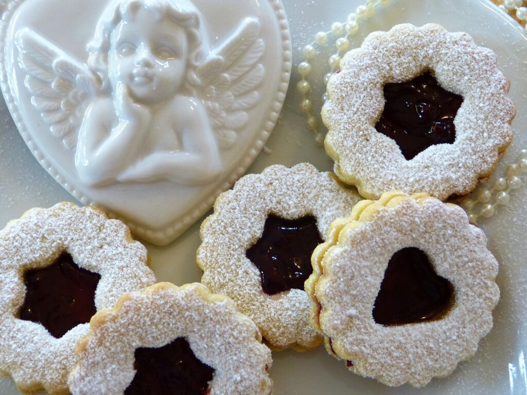 German Linzer Cookies Spitzbuben