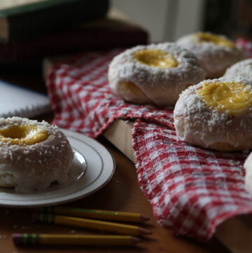 Norwegian School Bread | Skolebrød | Skoleboller | Norwegian Custard & Coconut Buns