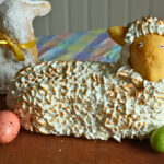 German Lemon Easter lamb cake | Zitronen Osterlamm mit Baiser