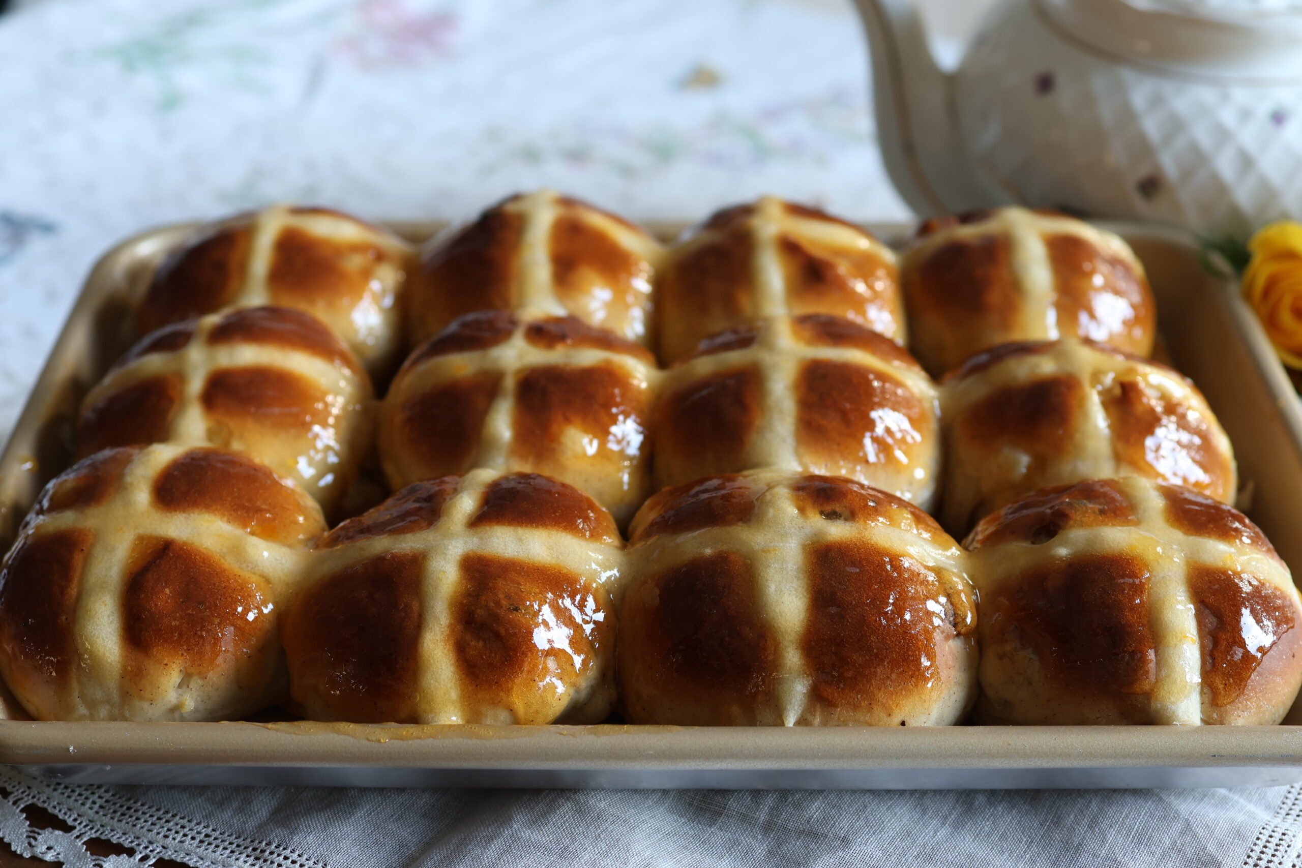 Authentic hot cross buns