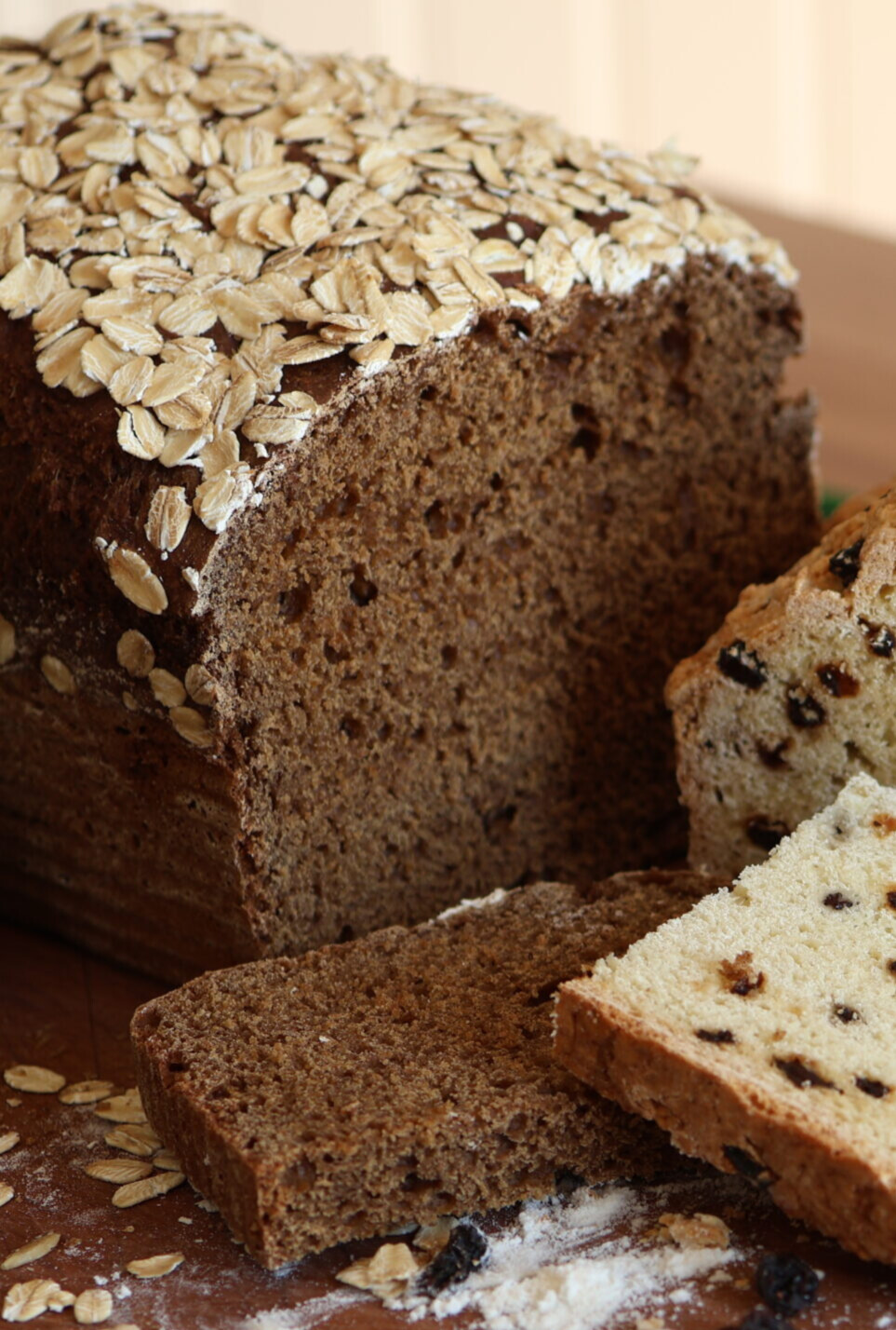 Irish Brown Soda Bread with whole wheat flour, molasses, and stout