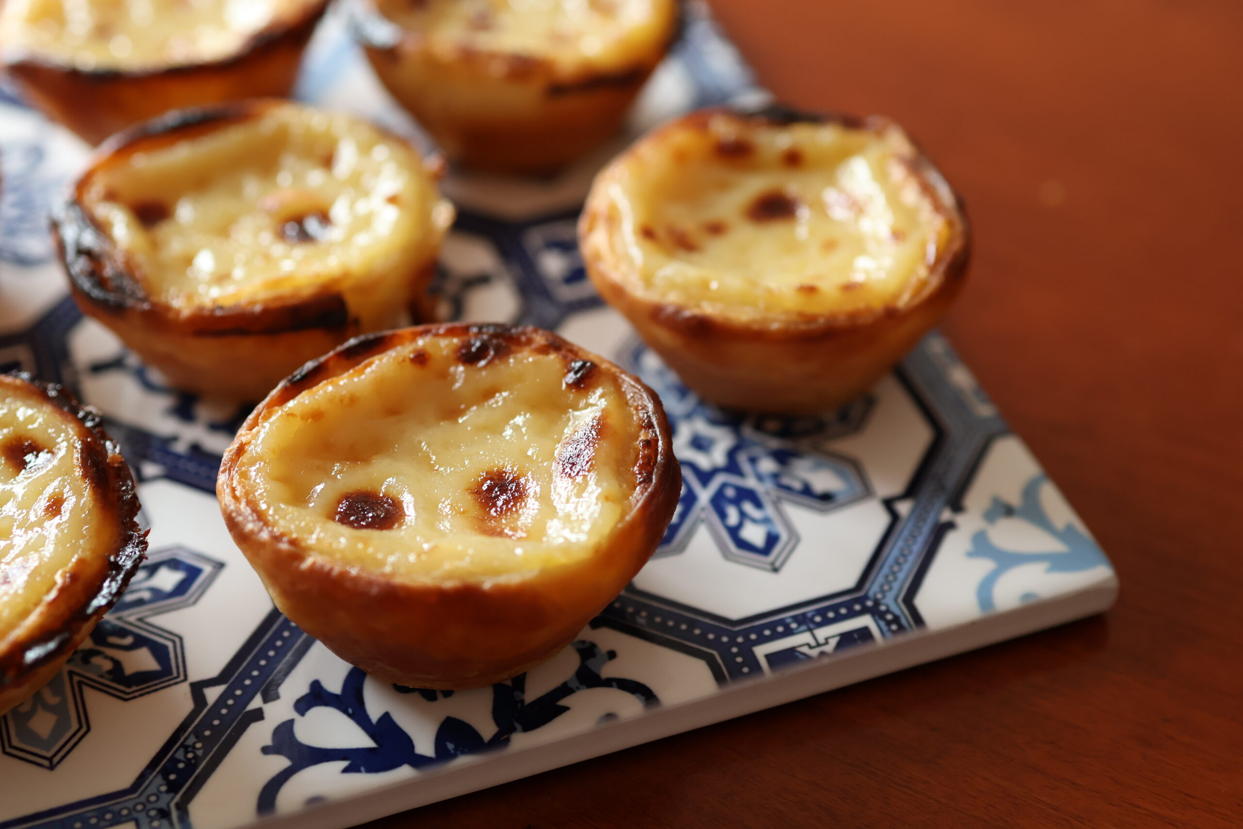 Portuguese custard tarts | Pasteis de Nata | copyright Bake Across Europe