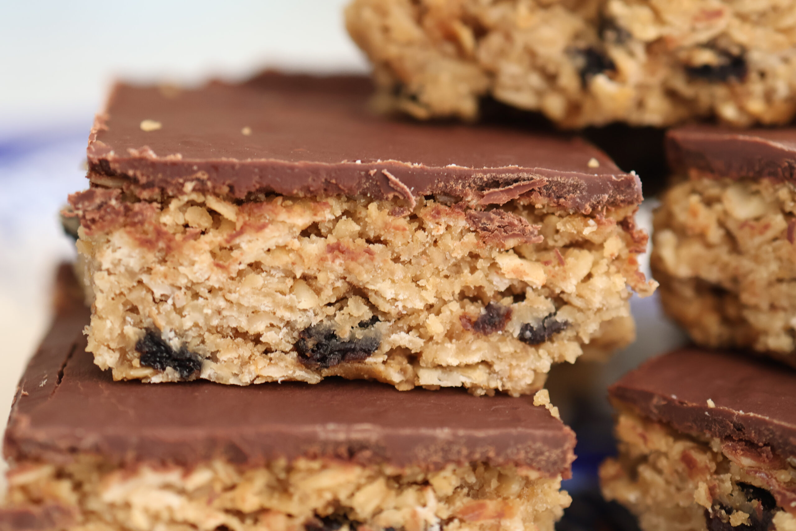 English Flapjacks | English Oat Bars | Bake Across Europe copyright