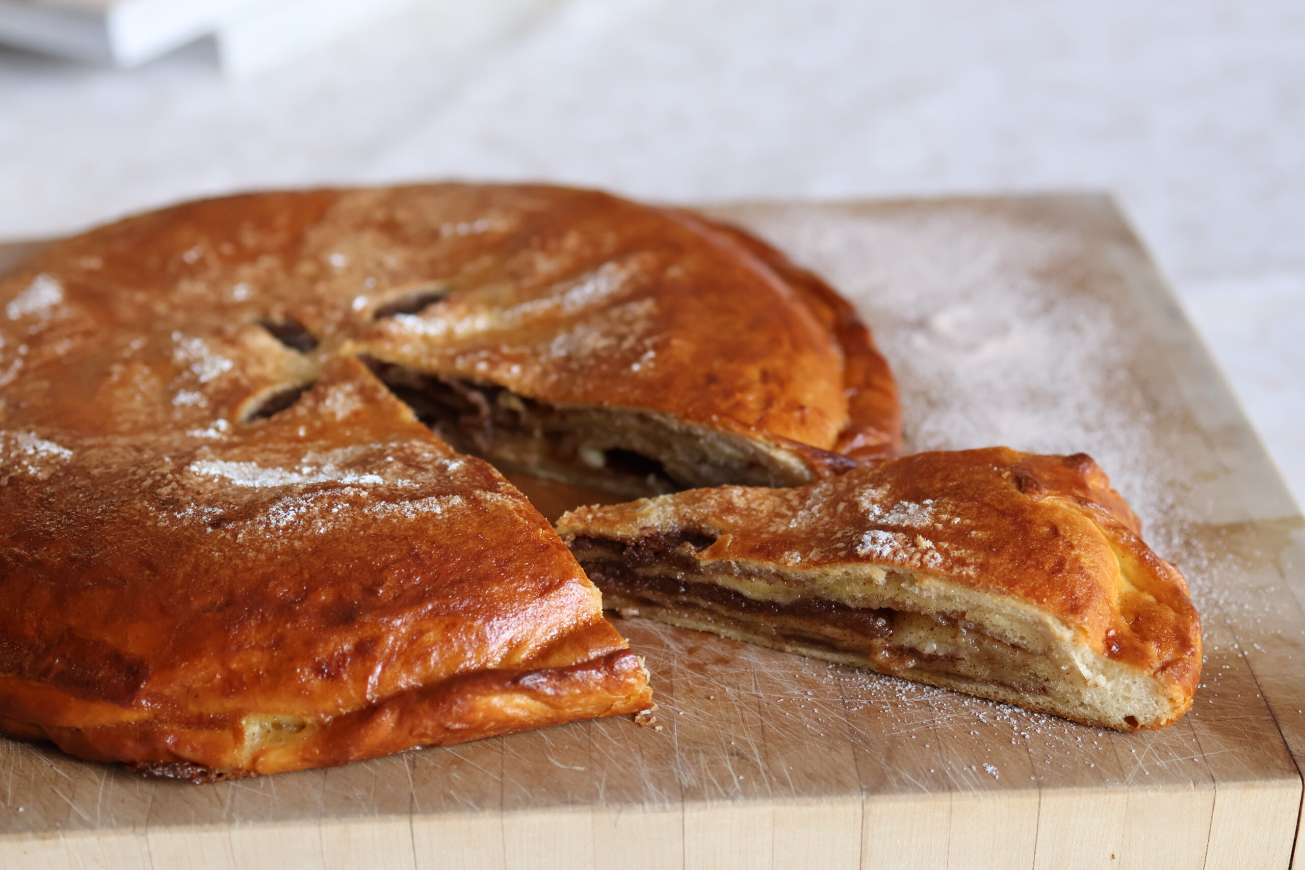 Belgian Sugar Tart | Belgian Cinnamon Roll Cake | Vaution de Verviers | Copyright Bake Across Europe