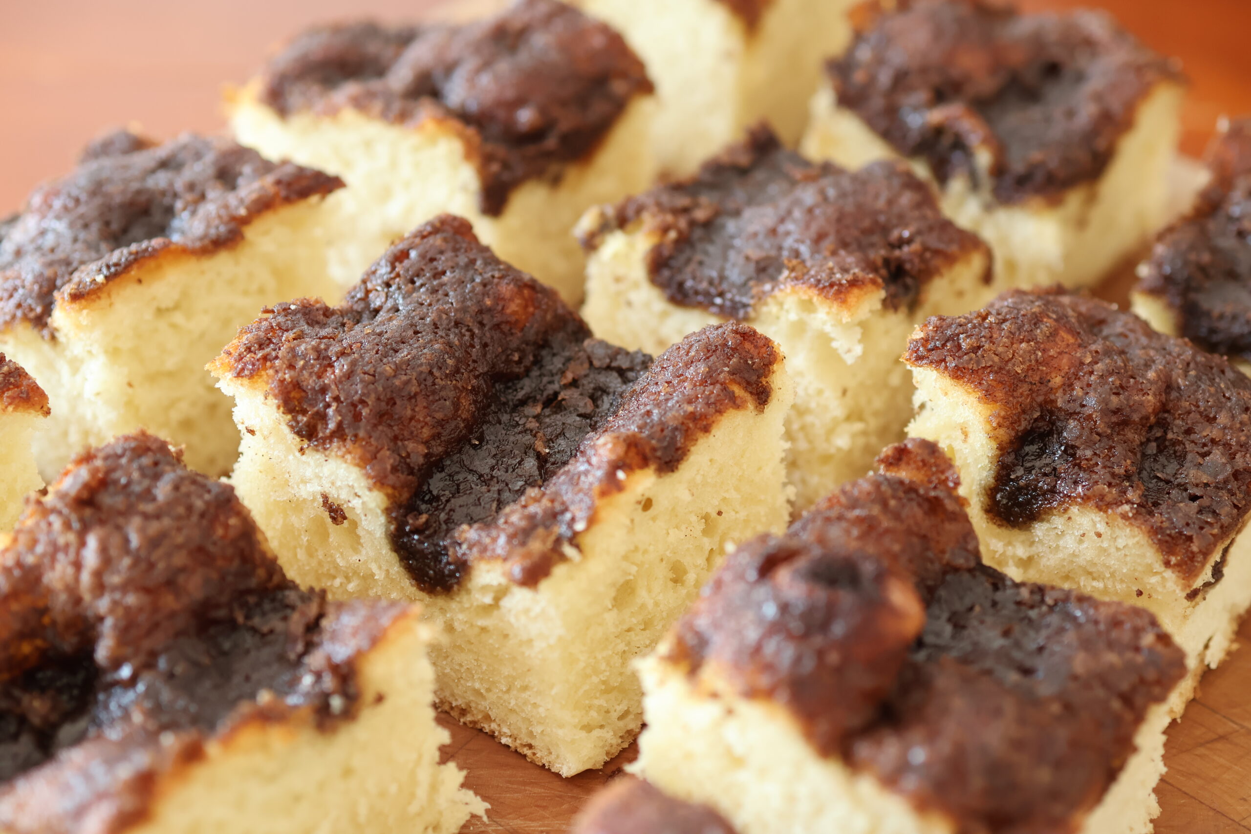 Danish Coffee Cake | Danish Brunsviger | Brown Sugar Focaccia | Bake Across Europe copyright